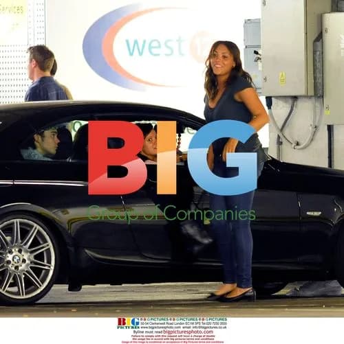 Singer Lily Allen leaves NCP carpark with T4's Makita Oliver