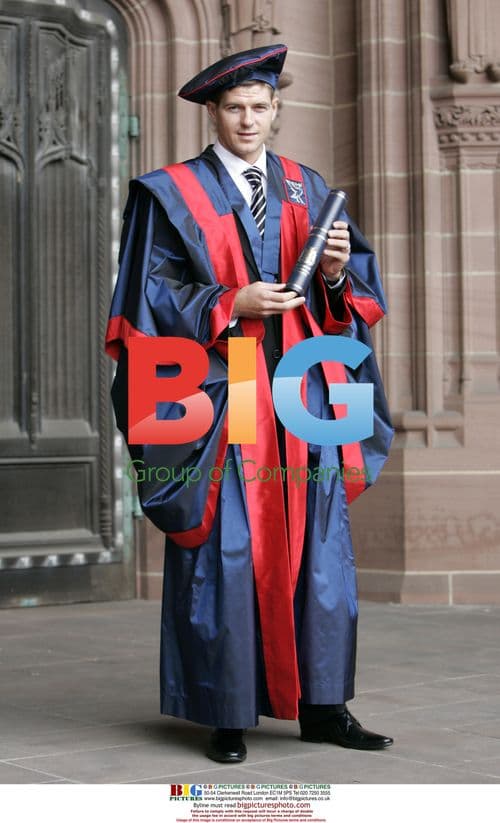 Steven Gerrard receives university honorary fellowship