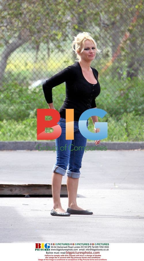 Pamela Anderson Shopping in Malibu