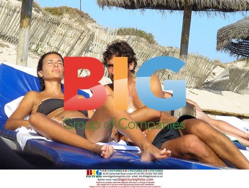 Real Madrid players on beach holiday