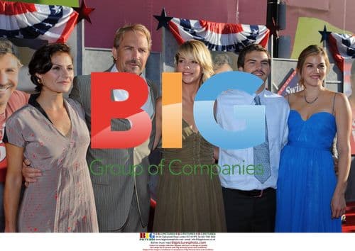 Kevin Costner and Family at 'Swing Vote' Premiere