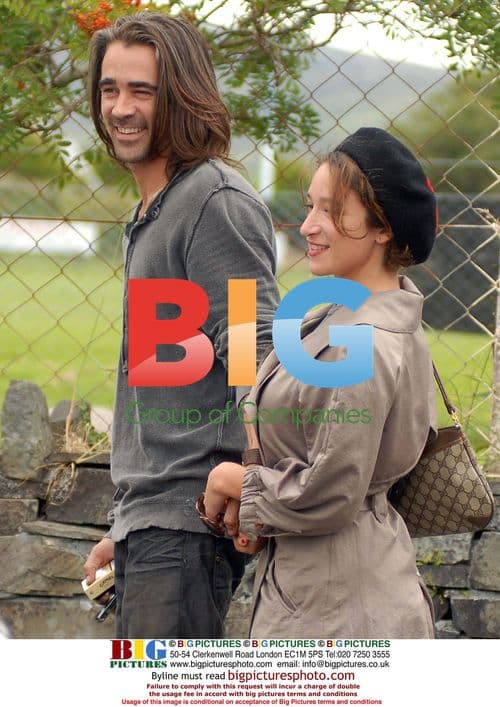 Colin Farrell filming Ondine in Ireland