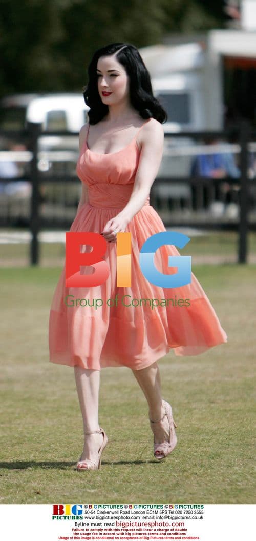 Dita Von Teese at Cartier Polo Event