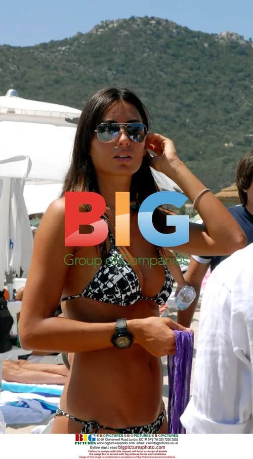 Flavio Briatore and Elisabetta Gregoraci on Beach