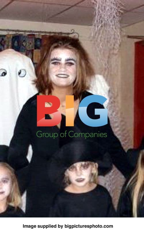 Kerry Katona and kids in fancy dress