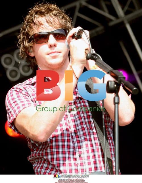 Danny from Mcfly performs at Party In The Park