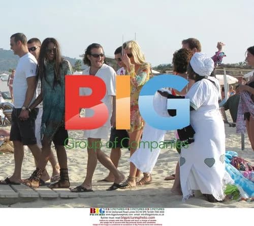 Naomi Campbell and boyfriend shopping in St Tropez