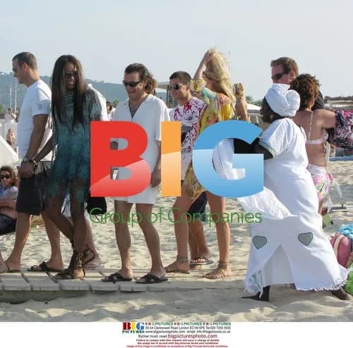 Naomi Campbell with boyfriend in St. Tropez