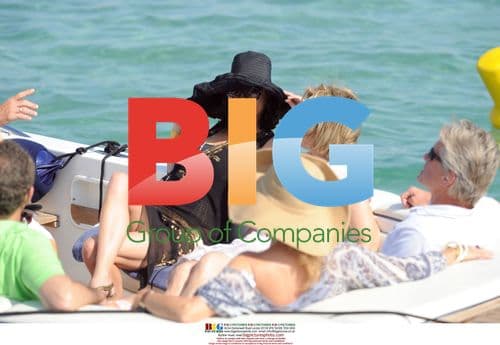 Catherine Zeta-Jones and Michael Douglas in Saint-Tropez