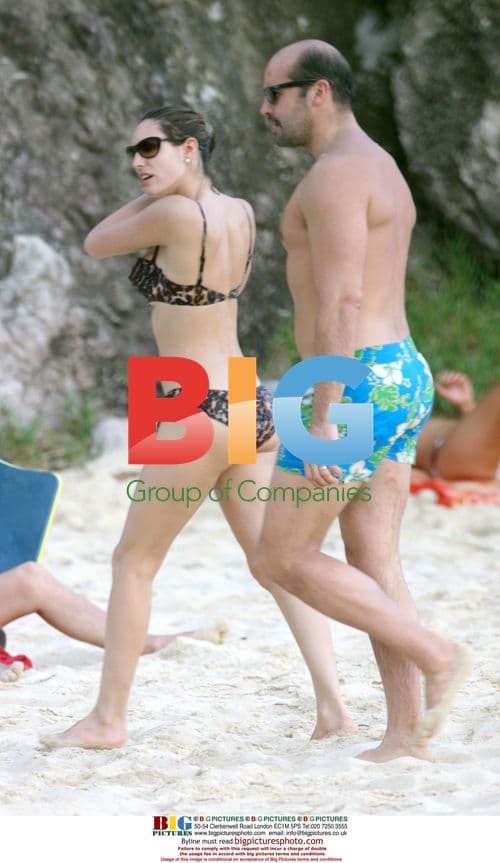 Billy Zane and Kelly Brook on the Beach