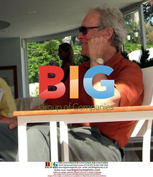 Clint Eastwood with family in Cap d'Antibes