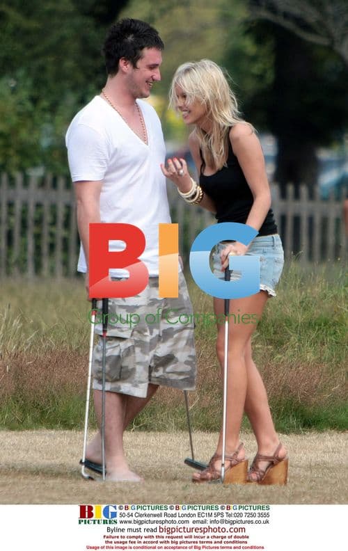 Big Brother stars in London park