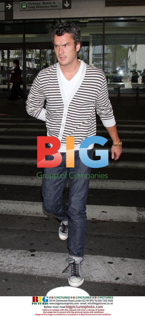 Balthazar Getty arrives at LAX after Europe vacation