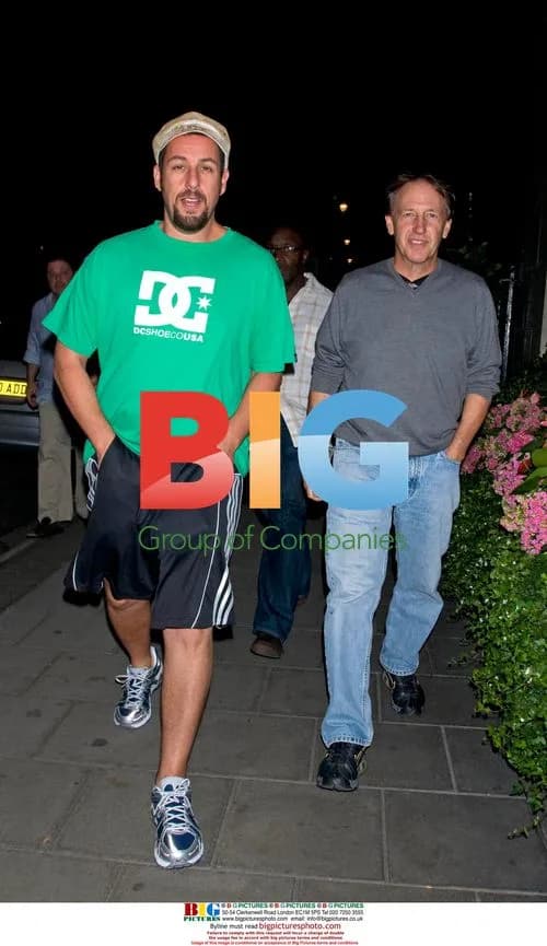 Adam Sandler and director Dennis Dugan at Claridge's Hotel