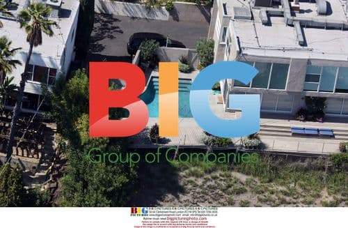 Aerial shots of Hayden Panettiere's LA home