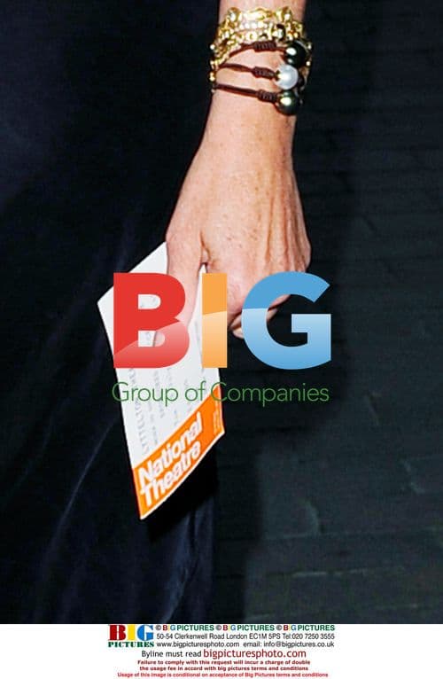 Jo Wood Arrives at National Theatre