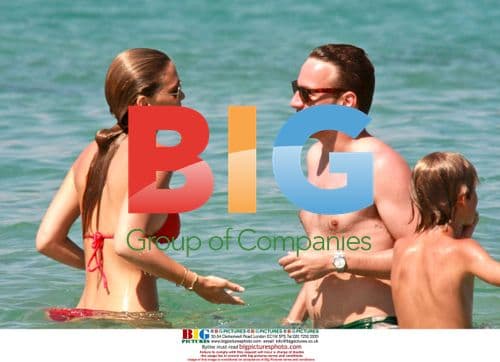 Bar Refaeli on a beach holiday