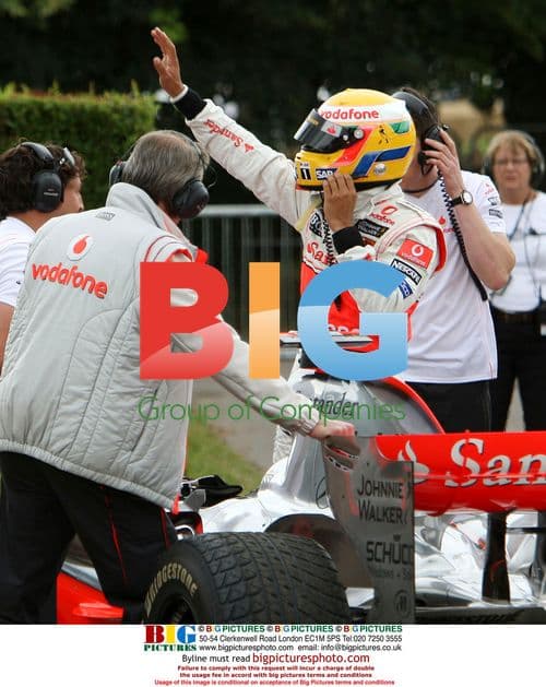 Lewis Hamilton at Goodwood Festival of Speed 2008