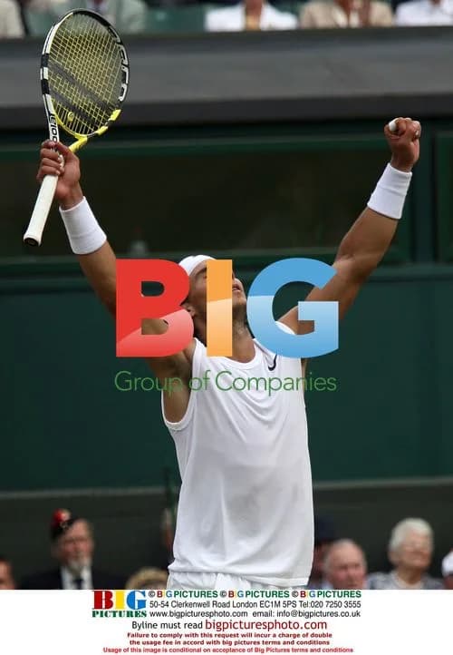 Rafael Nadal wins Wimbledon 2008 semi-final
