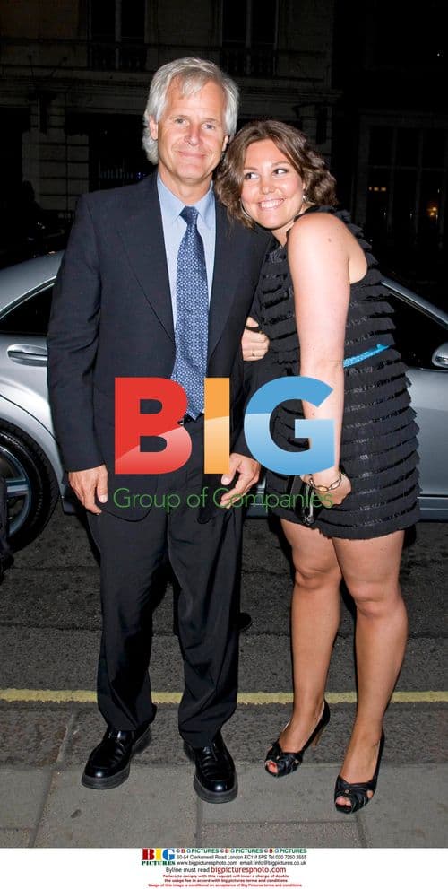 X Files director Chris Carter with fan at Claridge's