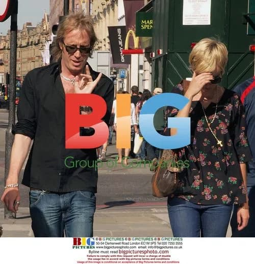 Rhys Ifans and Kimberly Stewart Leaving Hotel