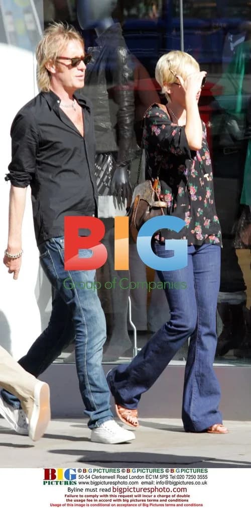 Rhys Ifans and Kimberly Stewart Meet Up