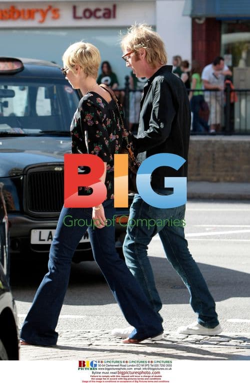 Rhys Ifans and Kimberly Stewart at London hotel