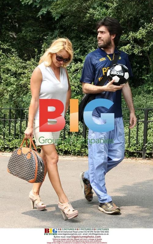 Pamela Anderson takes a walk in NYC