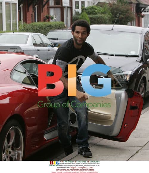 Jermaine Pennant with new Ferrari