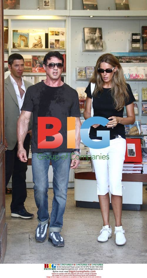 Sylvester Stallone Family on Roman Holiday