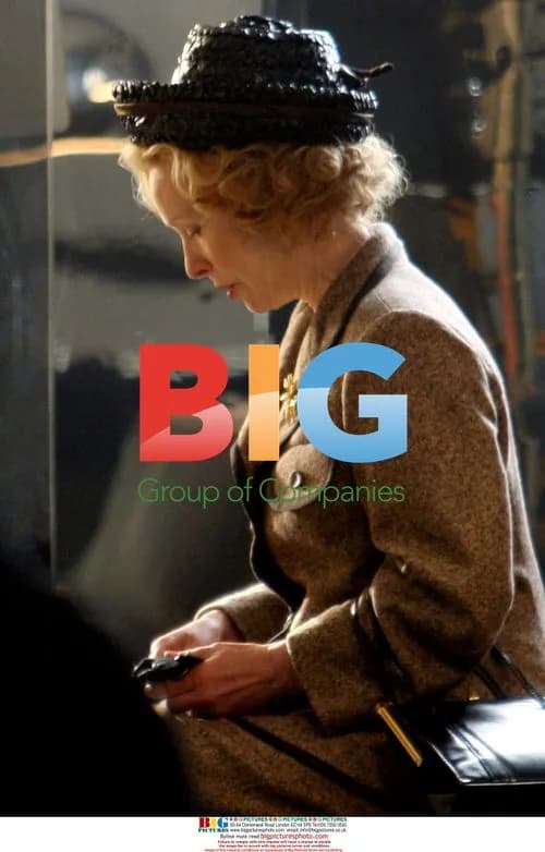 Lindsay Duncan as Margaret Thatcher on 'Margaret' set