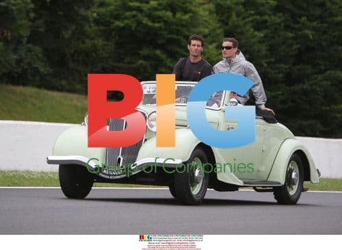 Mark Webber and David Coulthard at French Grand Prix