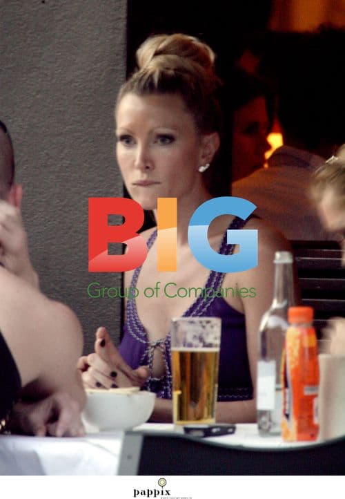 Caprice Enjoys Lunch with Friends in London