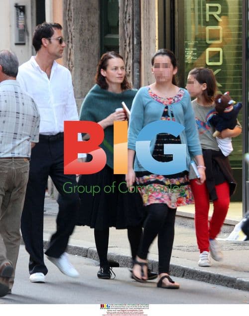 Clive Owen on Hotel De Russie terrace in Rome