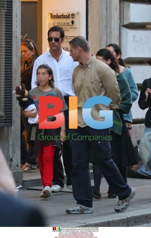 Clive Owen on Hotel De Russie terrace in Rome