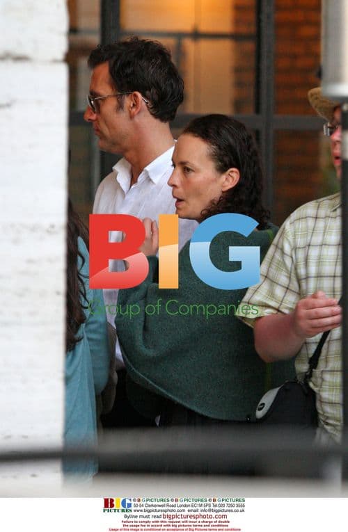 Clive Owen Relaxes on Rome Terrace