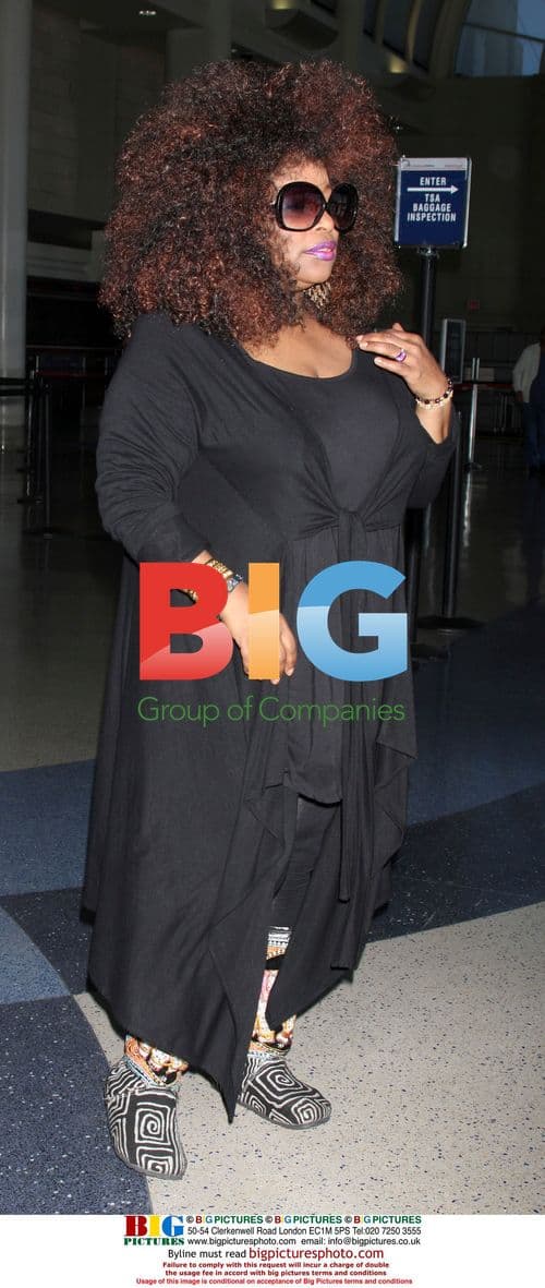 Chaka Khan Departs LAX