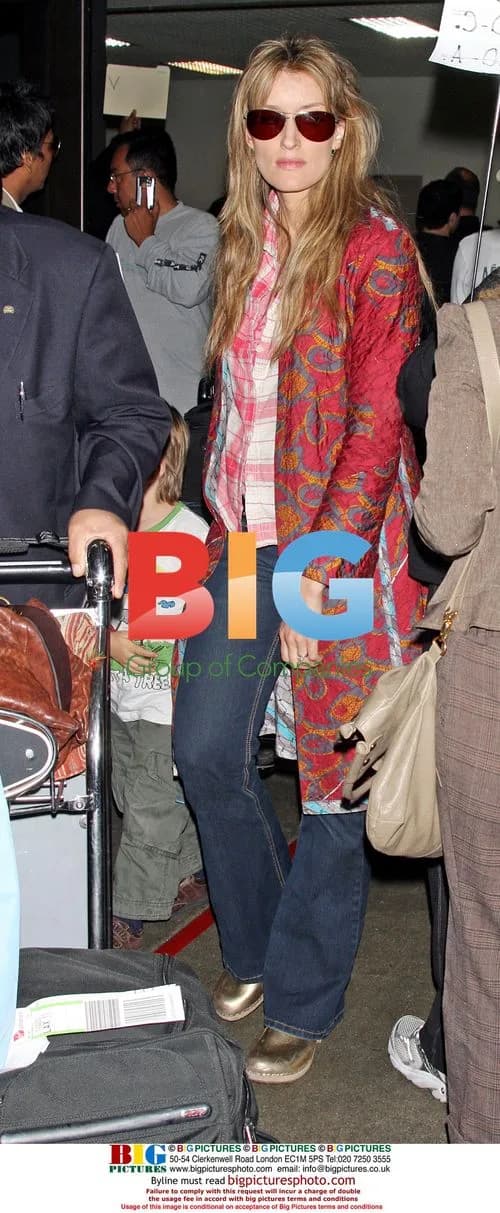 Natasha McElhone Arrives at LAX with Sons