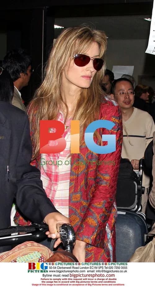 Natasha McElhone Arrives at LAX with Sons