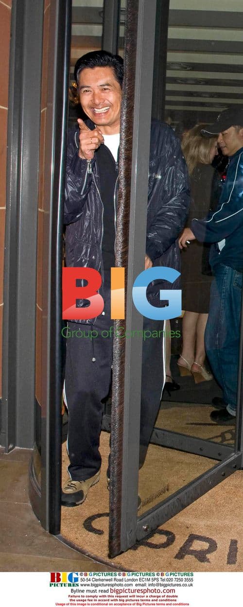 Chow Yun-Fat departs Cipriani in London