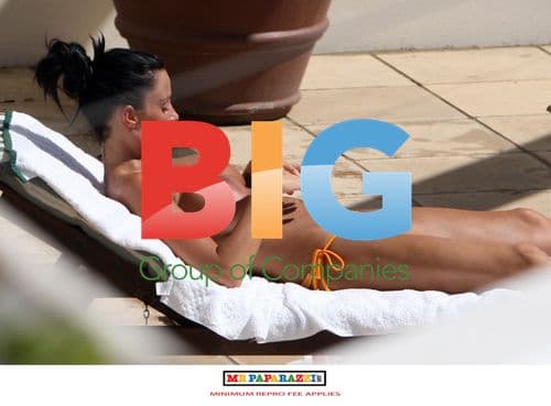 Jordan Topless by Pool in Australia