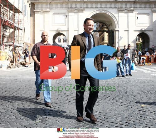 Tom Hanks on “Angels & Demons” set in Rome