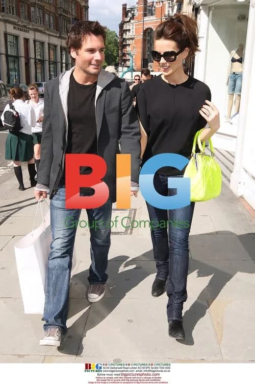 Kate Beckinsale and Len Wiseman shopping in London