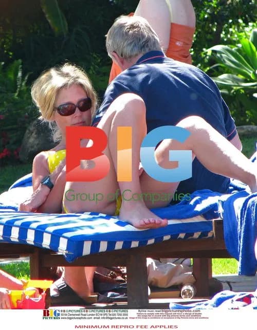 Chris Tarrant and partner Jane Bird on holiday in Spain