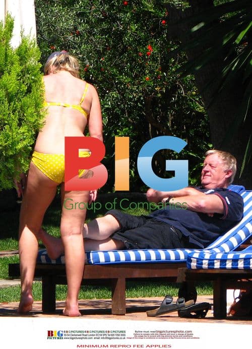 Chris Tarrant and Jane Bird on Vacation in Spain