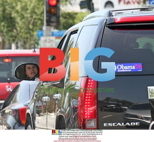 Maria Shriver Spotted With Obama Bumper Sticker