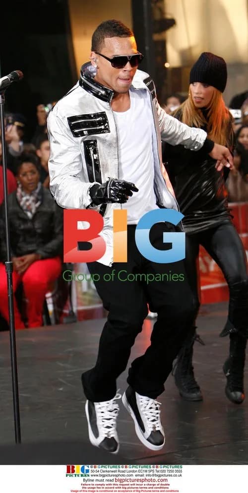 Chris Brown performs at NBC's Today Show in New York