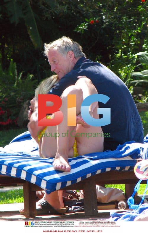 Chris Tarrant and Jane Bird on Vacation in Spain