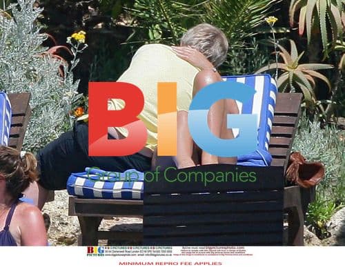 Chris Tarrant and partner Jane Bird on holiday in Spain