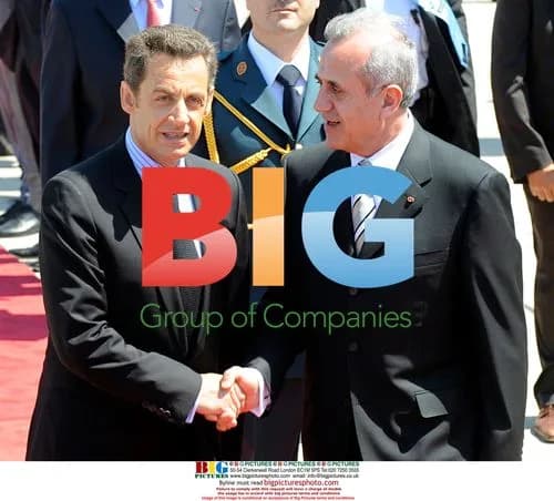 Sarkozy Meets Lebanon President Suleiman